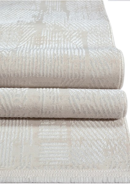 Ihtişam Perge Ipek Polyester Kaymaz Taban Ev Dizayn Mekan Salon Oda Halısı
