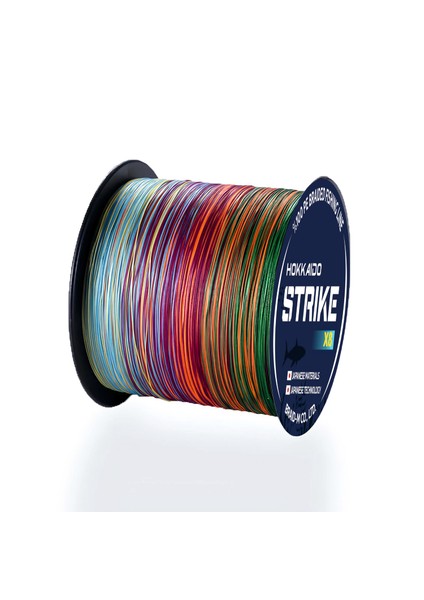 Hokkaido Strike X8-0.24 mm 8 Katlı 300 Metre Multicolour,çok Renkli Ip,örgü,ipek Misina