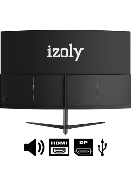 IZOLY Sindar 2456C165 24" 1ms 165Hz AMD Free Sync FHD LED HDMI DP VA Curved Oyuncu Monitör