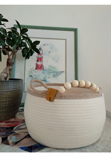 Çok Amaçlı Dekoratif Organizer Sepet Saksılık 25X15