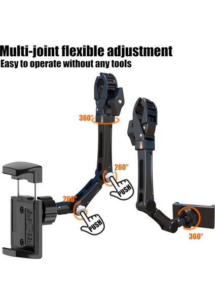 Araba Için Dikiz Aynası Telefon Tutucu, Alüminyum Alaşımlı Montaj Çok Açılı Ayar, iPhone ve Android Telefonlar Için Döndürülebilir Geri Çekilebilir Evrensel Cep Telefonu Araç Monta (Yurt Dışından) fırsatları