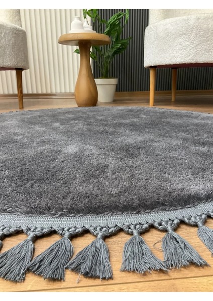 Saraz Halı yuvarlak Comfort Puffy antrasit fiyatları