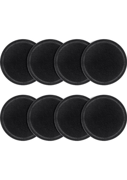 Manyetik Kızak Için Yapışkanlı Montaj Metal Plakası, 8 Paket Manyetik Bağlantılarla Uyumlu Lüks Evrensel Yedek Metal Çıkartmalar Siyah (Yurt Dışından)