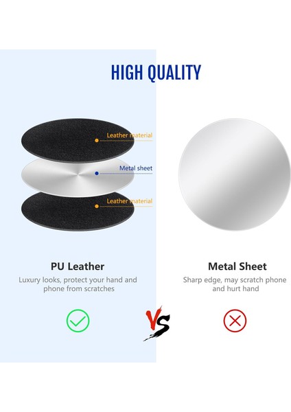 Manyetik Kızak Için Yapışkanlı Montaj Metal Plakası, 8 Paket Manyetik Bağlantılarla Uyumlu Lüks Evrensel Yedek Metal Çıkartmalar Siyah (Yurt Dışından) modelleri