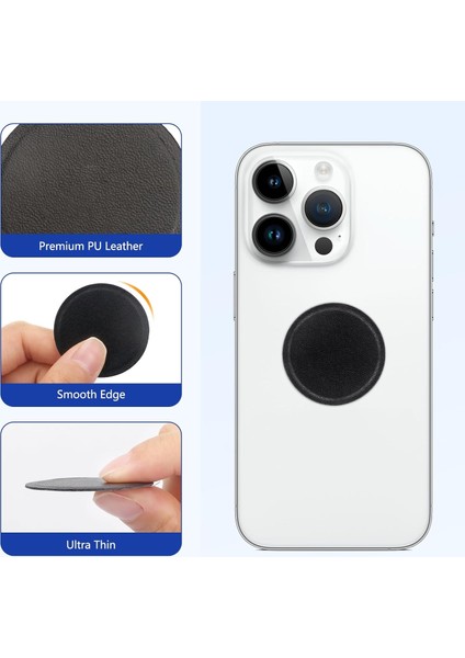 Manyetik Kızak Için Yapışkanlı Montaj Metal Plakası, 8 Paket Manyetik Bağlantılarla Uyumlu Lüks Evrensel Yedek Metal Çıkartmalar Siyah (Yurt Dışından) fırsatları