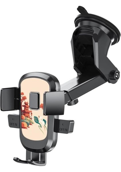 Yükseltilmiş Telefon Tutucu, Havalandırma Araç Montajı Eller Serbest Cep Telefonu Otomobil Kelepçe Kızakları, Tüm Iphone'lara Uygun (3031) (Yurt Dışından) modelleri