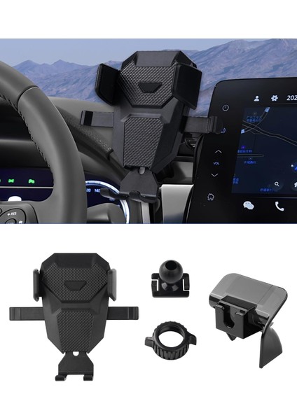 Toyota Camry 2021-2024 Için Araç Telefonu Tutucu Cep Telefonu Tutucu 4-7 Inç Telefonlar Için Hava Firar Dağı Eller Serbest Kalın Kılıf Dostu Cep Telefonu Standı Aksesuarları (Yurt Dışından)