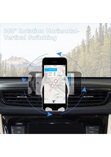 Nissan Rogue 2014-2020 Için Telefon Tutucu Dağı Dokunmatik Algılama Bling Kristalleri Araba Iç Aksesuarları Beşik Standı iPhone Samsung Tüm Cep Telefonlarına Uygun (Yurt Dışından)