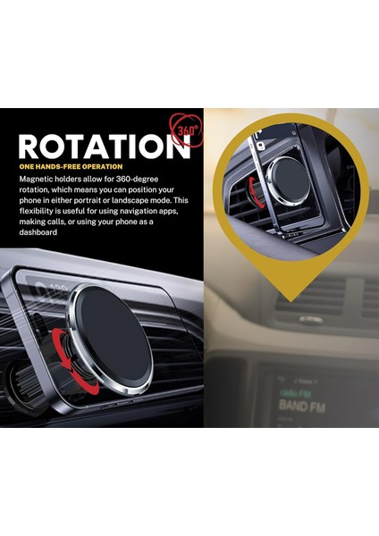 Manyetik Araç Telefon Tutucu (Dairesel, Gümüş) (Yurt Dışından) modelleri