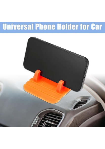 Araba Için Telefon Tutucu Evrensel Kaymaz Pano Otomobil Araç Cep Telefonu Cep Telefonu Altlığı Gps Montaj Matı Turuncu (Yurt Dışından) fiyatları
