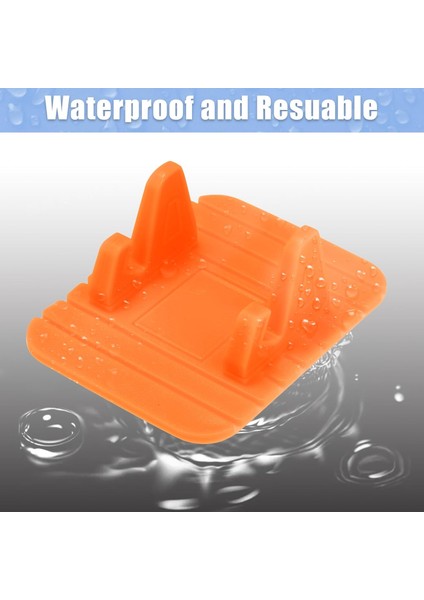 Araba Için Telefon Tutucu Evrensel Kaymaz Pano Otomobil Araç Cep Telefonu Cep Telefonu Altlığı Gps Montaj Matı Turuncu (Yurt Dışından) fırsatları