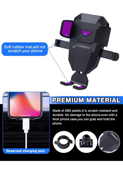 Mercedes Benz Glc 2016-2022 /c Sınıfı 2015-2021 Için Araç Telefonu Tutucu Cep Telefonu Tutucu 4-7 Inç Telefonlar Için Hava Firar Dağı Eller Serbest Kalın Kılıf Dostu Mobil Stand Ak (Yurt Dışından) modelleri