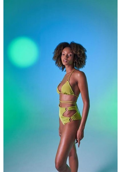 Delphi Yüksek Bel Bikini Altı Yeşil