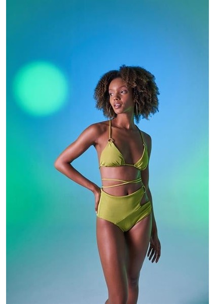 Delphi Yüksek Bel Bikini Altı Yeşil