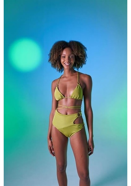 Delphi Yüksek Bel Bikini Altı Yeşil