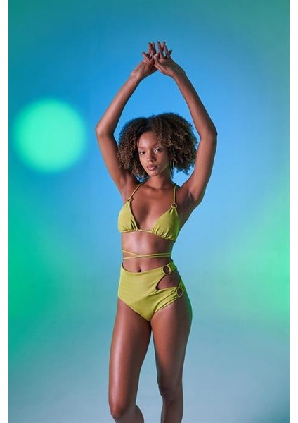 Delphi Yüksek Bel Bikini Altı Yeşil
