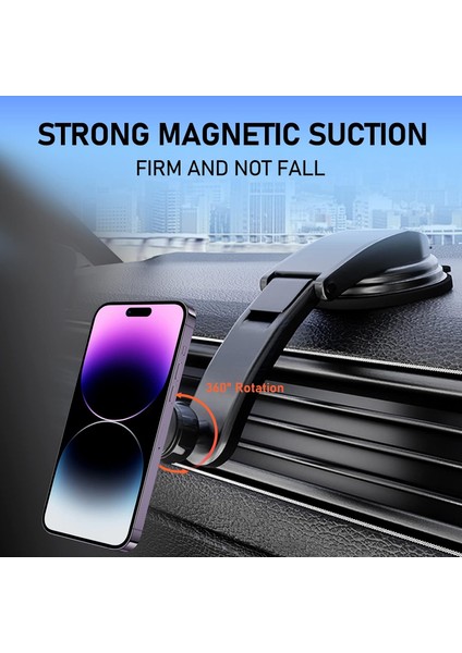 Pc Araç Telefonu Tutucu, Araç Navigasyon Telefonu Tutucu, Vantuzlu Araç Telefonu Tutucu, IPHONE14 13 12 Pro Max Mini Magsafe Için Fit (Siyah ve Dikdörtgen) (Yurt Dışından) fiyatları
