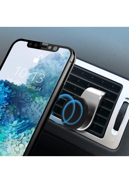 Araba Için Manyetik Telefon Montajı, Araba Için 360° Ayarlanabilir Evrensel Cep Telefonu Tutucu Havalandırma Montajı 3-7 Inç Cep Telefonu ve Daha Fazla Cihaza Uygun (Gümüş) (Yurt Dışından)