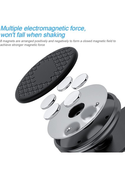 Araba Için Manyetik Telefon Montajı, Araba Için 360° Ayarlanabilir Evrensel Cep Telefonu Tutucu Havalandırma Montajı 3-7 Inç Cep Telefonu ve Daha Fazla Cihaza Uygun (Gümüş) (Yurt Dışından) modelleri