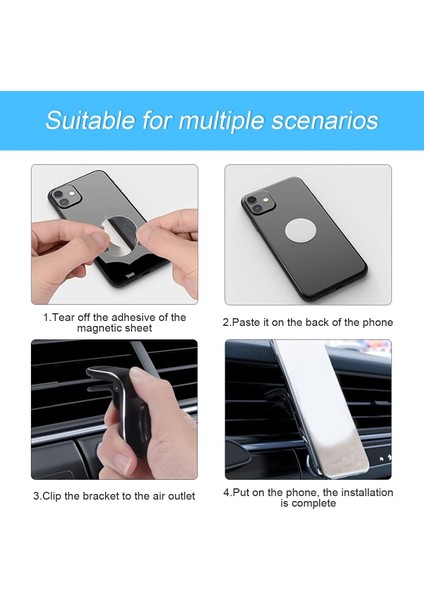 Araba Için Manyetik Telefon Montajı, Araba Için 360° Ayarlanabilir Evrensel Cep Telefonu Tutucu Havalandırma Montajı 3-7 Inç Cep Telefonu ve Daha Fazla Cihaza Uygun (Gümüş) (Yurt Dışından) fırsatları
