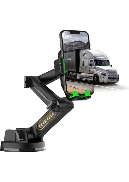 Kamyon Telefon Tutucu Montajı, Kamyon Kontrol Paneli Ön Camı Için Ağır Hizmet Telefon Tutucu, 16,9 Inç Uzun Kol, Mukavemetli Vantuz Anti-Sarsıntı, Tüm Telefon ve Kamyonet ile Uyuml (Yurt Dışından)