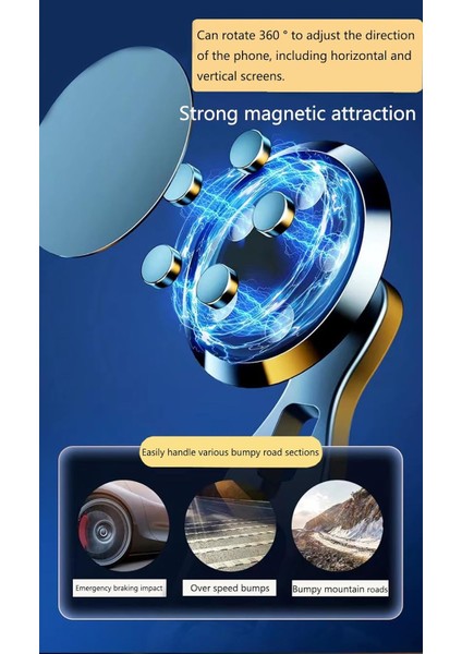 Araç Telefonu Tutucu Montajı Katlanır Manyetik Telefon Tutucu Ayarlanabilir Yükseklik Araba Için Cep Telefonu Montajı 360° Döndürme Kontrol Paneli Araç Telefonu Tutucu Fit iPhone A (Yurt Dışından) fiyatları