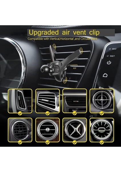 Araç Montajı Için Evrensel Havalandırma Klipsi, [çap 0,67 Inç (17 Mm)] Bağlantı Topu, Çoğu Araç Telefonu Tutucu ve Kablosuz Araç Şarj Cihazı Için Telefon Havalandırma Klipsi (2 Pak (Yurt Dışından) modelleri