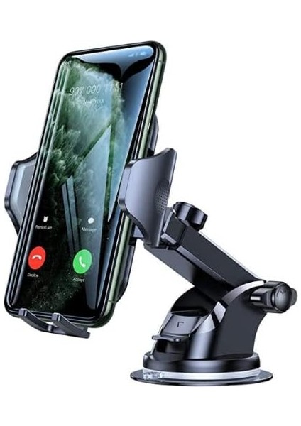 Araba Için Cep Telefonu Tutacağı [sağlam ve Dayanıklı] Araç Telefonu Tutacağı Ön Panel Için Montaj Yeri Ön Cam Havalandırma Uzun Kol Güçlü Emişli Cep Telefonu Araç Montajı Kalın Kı (Yurt Dışından)