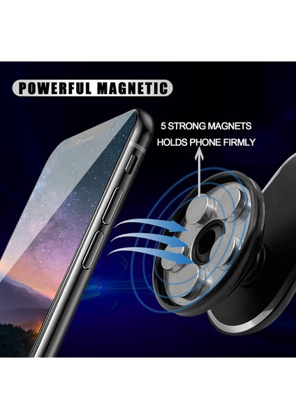 Araba Için Manyetik Telefon Tutucu, 360° Ayarlanabilir, Araba Hava Çıkış Tutucu, Herhangi Bir Akıllı Telefon Için Evrensel Araç Cep Telefonu Tutucu (Gümüş) (Yurt Dışından) fırsatları