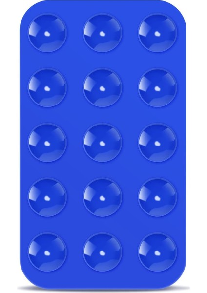 Silikon Vantuz Telefon Montajı, Çift Taraflı Telefon Emme Tutucu Telefonun Arkası Yapışkan Kavrama Duş Aynası Araba Selfie'leri Için Çok Amaçlı Emme Telefon Kılıfı (Koyu Mavi) (Yurt Dışından)