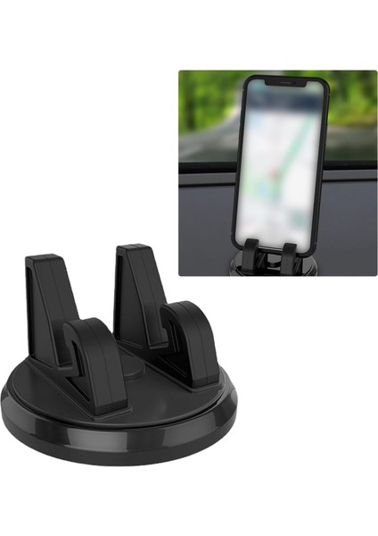 Pack-1 Araç Kontrol Paneli Cep Telefonu Tutucu, 360 Derece Dönebilen Navigasyon Braketi, Araç Evrensel Kontrol Paneli Telefon Tutucu, Çoğu Araba, Suv ve Van Için (Siyah) (Yurt Dışından)