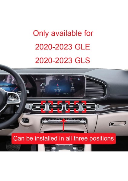 Araba Telefon Tutucu Mercedes Gle 350 450 Telefon Tutucu Iç Aksesuarları 2020 2021 2022 2023 Telefon Standı Havalandırma (Gle W167 2020-2023/GLS X167 2020-2023 Için) (Yurt Dışından) fiyatları