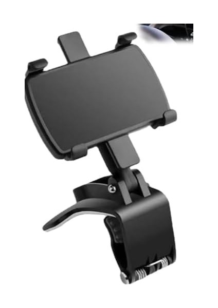 Lifegiverwise Telefon Tutucu, Çok Fonksiyonlu Araba Dashboard Cep Telefonu Tutucu, 2024 Yeni 360 Derece Döndürme Dashboard Cep Telefonu Tutucu Araba Için (1 Adet) (Yurt Dışından)