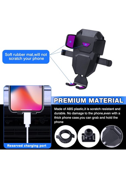 Mazda Cx-30 2020-2023 Için Araç Telefonu Tutucu Aksesuarları CX30 Cep Telefonu Tutucu Tüm 4-7 Inç Telefonlar Için Hava Firar Dağı Eller Serbest Kalın Kılıf Dostu Mobil Stand (Yurt Dışından) fiyatları