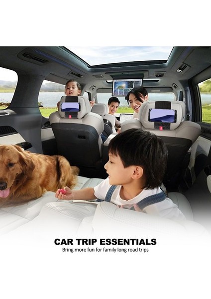 2'li Paket Araç Telefonu Kafalık Tutucu - Çocuklar Için Araç Arka Koltuk Kafalık Telefon Bağlantısı, Yol Gezisi Temelleri, Iphone, Samsung, Google, Huawei, Nokia, Diğer Akıllı Tele (Yurt Dışından) modelleri