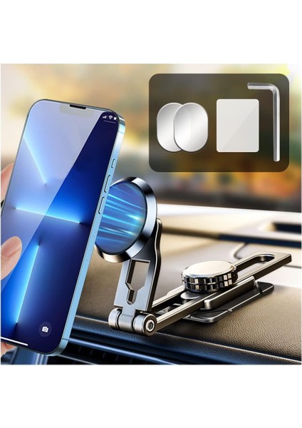 Araba Için Manyetik Telefon TUTUCU-N50 Araba Kontrol Paneli Için Süper Mıknatıslı Telefon Montajı, Ağır Hizmet 720° Dönüş + Katlanır Araç Montajı Magsafe ve Tüm Telefonlarla Uyumlu (Yurt Dışından)