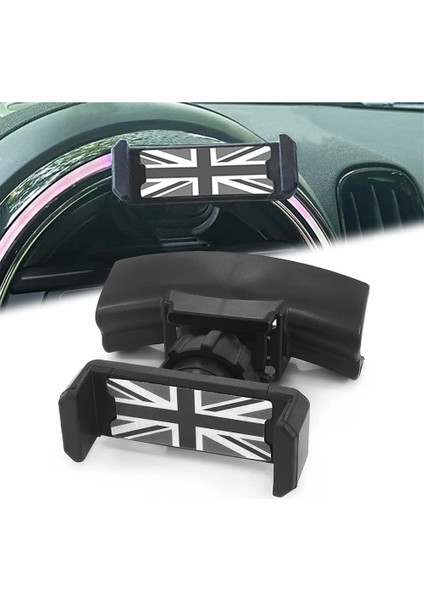 Araba Navigasyon Ekranı Cep Telefonu Tutucu Akıllı Telefon Destek Braketi 360 ° Dönebilen Beşik ile Cooper F54 F55 F56 F57 F60 Clubman Hardtop Hatchback Covertible Countryman 2022- (Yurt Dışından) fiyatları