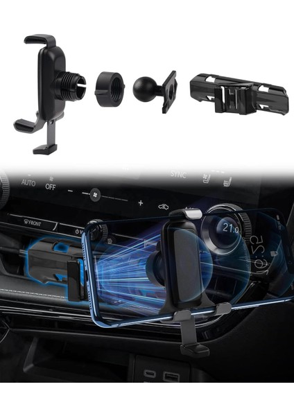 Lexus Nx 2022 2023 2024 Için Araç Telefonu Tutucu Aksesuarları Ayarlanabilir Nx Hava Firar Montaj Tutucu, Otomobil Kızakları Tüm Telefonlar Için Ultra Kararlı Telefon Standı Kalın (Yurt Dışından)
