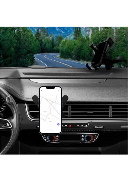 Havalandırma Için Araç Telefonu Tutucu, Otomatik Hava Çıkışı Için Cep Telefonu Bağlantısı, 3 Nokta Destekli Cep Telefonu Tutucu, Eller Serbest Için Sağlam Darbeye Dayanıklı Otomobi (Yurt Dışından)