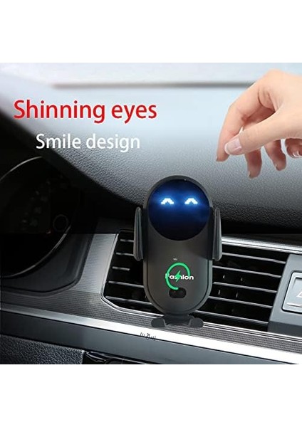 Akıllı Araç Kablosuz Şarj Cihazı Telefon Tutacağı, Sevimli Moda Otomatik Sıkıştırmalı Havalandırma Kontrol Paneli iPhone 15 1413 12 Se 11 Xs Max Xs,samsung S23 S22 Note 20/10/9 Goo (Yurt Dışından)