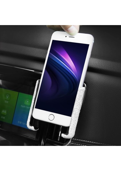 Bling Araç Montaj Standı Telefon Tutucu, Evrensel Kristal Yapay Elmas Cep Telefonu Tutucu Mini Araba Dash Havalandırma 360° Ayarlanabilir Otomatik Telefon Montajı Kadın Kızlar Için (Yurt Dışından)