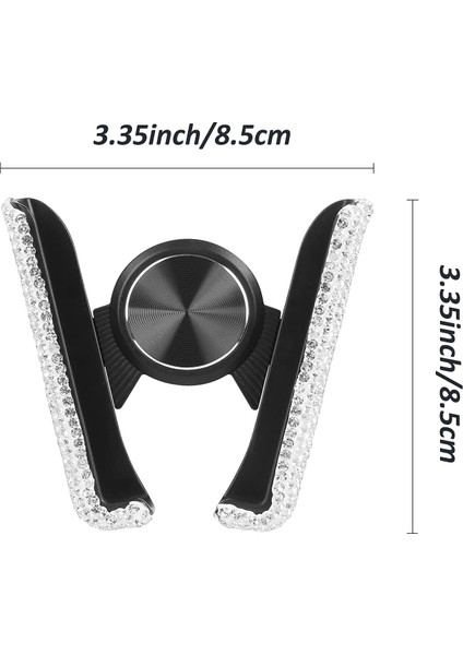 Bling Araç Montaj Standı Telefon Tutucu, Evrensel Kristal Yapay Elmas Cep Telefonu Tutucu Mini Araba Dash Havalandırma 360° Ayarlanabilir Otomatik Telefon Montajı Kadın Kızlar Için (Yurt Dışından) fırsatları