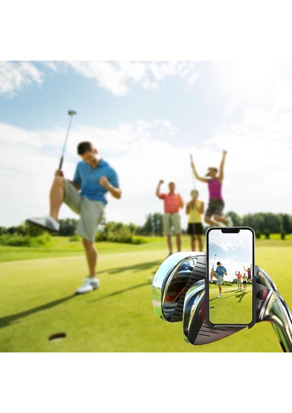 Golf Arabası Ezgo/club Car/yamaha Için Yükseltilmiş Manyetik Telefon Tutucu Montajı, Alüminyum Alaşımlı Telefon Montajı, Ultra Güçlü 6*N52 Mıknatıslar, Evrensel Hepsi 4,7-7,2 Inç I (Yurt Dışından)