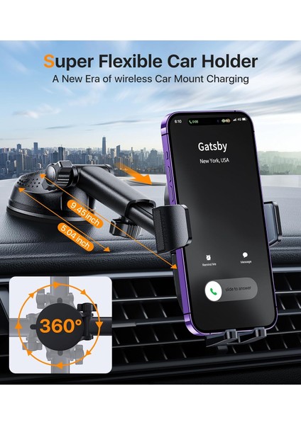 Arabanız Için Ultra Sağlam Telefon Tutucular 【yükseltilmiş Rotasyon Vantuz】 Cep Telefonu Araç Montajı Evrensel Araç Telefonu Tutucu Montajı Uzun Ayarlanabilir Kol Kontrol Paneli Tü (Yurt Dışından) fırsatları