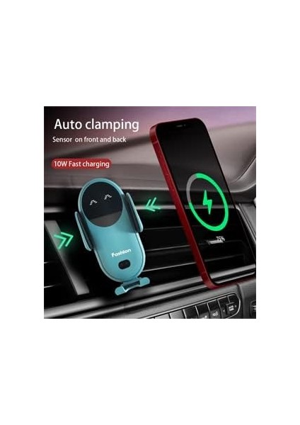 Kablosuz Araç Şarj Cihazı, Işıkla Otomatik Sıkma Hızlı Şarj, iPhone 14/13/12/se/11/xsmax/xs/xr/x/8,samsung S22/ 21/20/10/9/note ile Uyumlu Araç Telefonu Tutucu Montajı 20/10/9 (Yurt Dışından) fiyatları