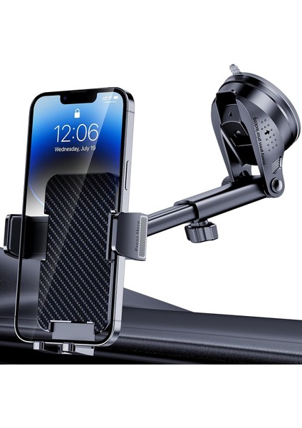 Telefon Tutucu Araba [askeri Derecede Emme] Evrensel Araç Telefonu Tutucu Montajı [kalın Kılıf Dostu] Otomobil Aksesuarları Kontrol Paneli Ön Cam Telefon Montajı Tüm iPhone Android (Yurt Dışından)