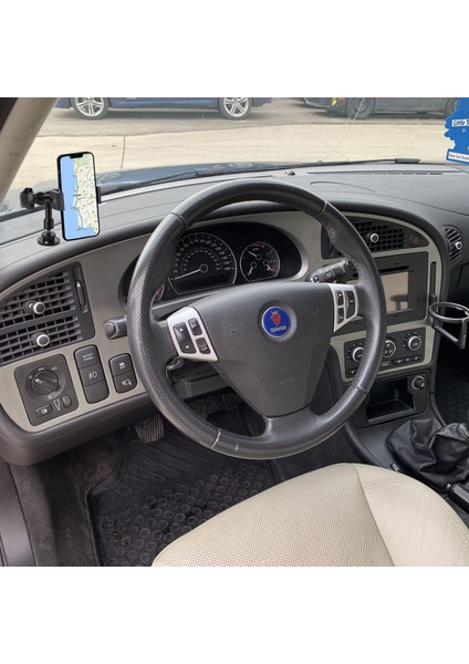 3,5~7,5 Inç Iphone/htc/lg/nexus/huawei/akıllı Telefonlar Için Matkap Tabanlı Kamyon Telefon Standı, Kamyon, Araba, Van, Araçlar Için Uygun, 360° Ayarlanabilir Alüminyum Alaşımlı Mo (Yurt Dışından) modelleri