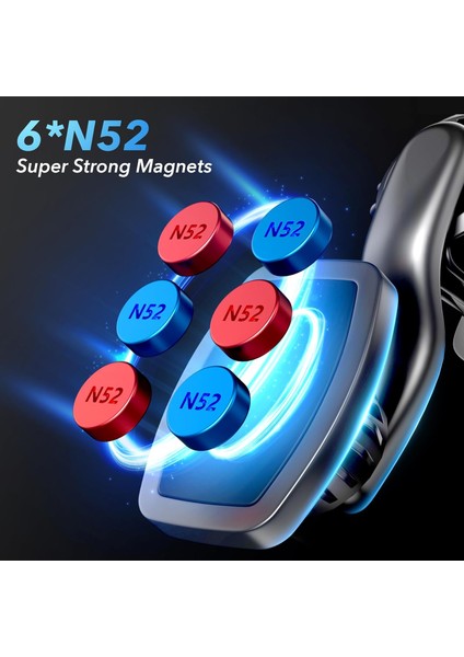 Manyetik Araç Telefonu Tutucu Montajı, Yükseltilmiş Klipsli Araç Cep Telefonu Tutucusu, Araba Için 360° Güçlü Mıknatıslı Telefon Tutucu, Araç Havalandırması Için Telefon Montajı Ip (Yurt Dışından) fiyatları