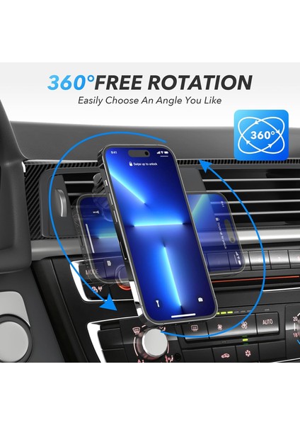 Manyetik Araç Telefonu Tutucu Montajı, Yükseltilmiş Klipsli Araç Cep Telefonu Tutucusu, Araba Için 360° Güçlü Mıknatıslı Telefon Tutucu, Araç Havalandırması Için Telefon Montajı Ip (Yurt Dışından) modelleri