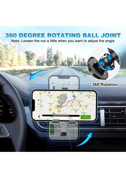 2013-2018 Toyota Rav4 Için Araç Cep Telefonu Tutucu Aksesuarları Hava Firar Cep Telefonu Montajı Handsfree Kalın Kılıf Dostu Ayarlanabilir Rav4 Telefon Tutucu 4-7 Inç Telefon Stand (Yurt Dışından) fırsatları